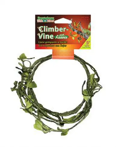 Penn Plax Reptology 5' Climber Vine With Leaves — Dense, Textured Vertical Coverage 1