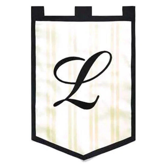 Personalized Garden Flag – Initial L Monogram Design 1