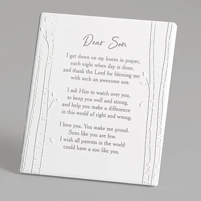 Personalized Son Plaque With Easel Stand 1