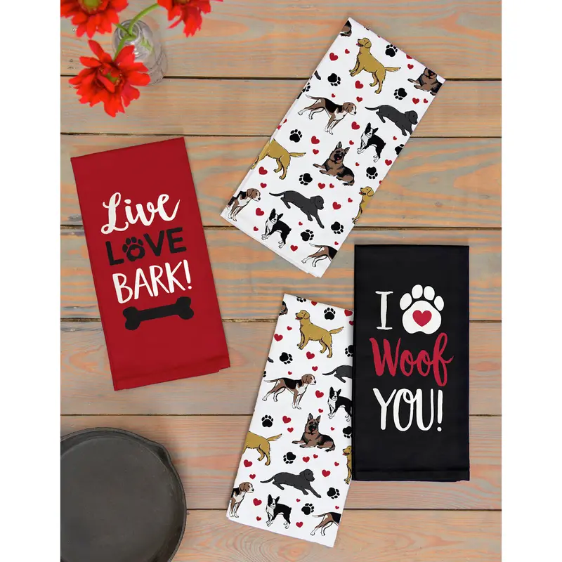 Pet Love Tea Towel Duo – Matching Kitchen Linens 1