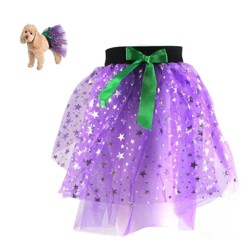 Pet Tutu Costume – Mardi Gras-Themed Dog Accessory 1
