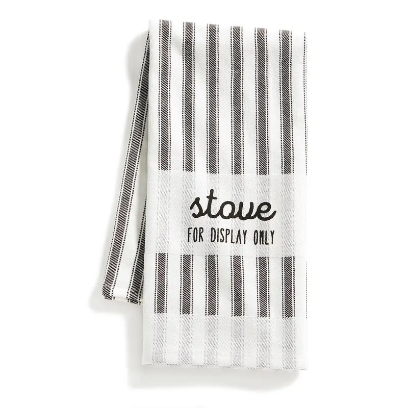Playful 'Stove For Display Only' Kitchen Towel 1