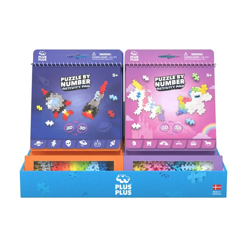 Plus-Plus Activity Pad – 16-Piece Creative Play Display 1