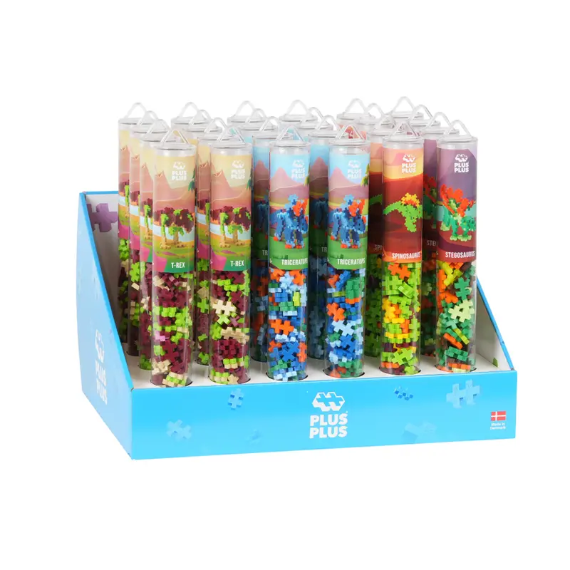 Plus-Plus Dinosaur-Themed Display Pack – 24 Assorted Pieces, 100 Total 1