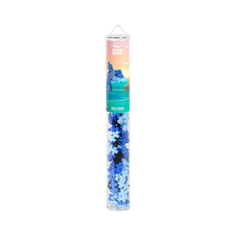 Plus-Plus Dolphin Construction Set – 100-Piece Tube 1