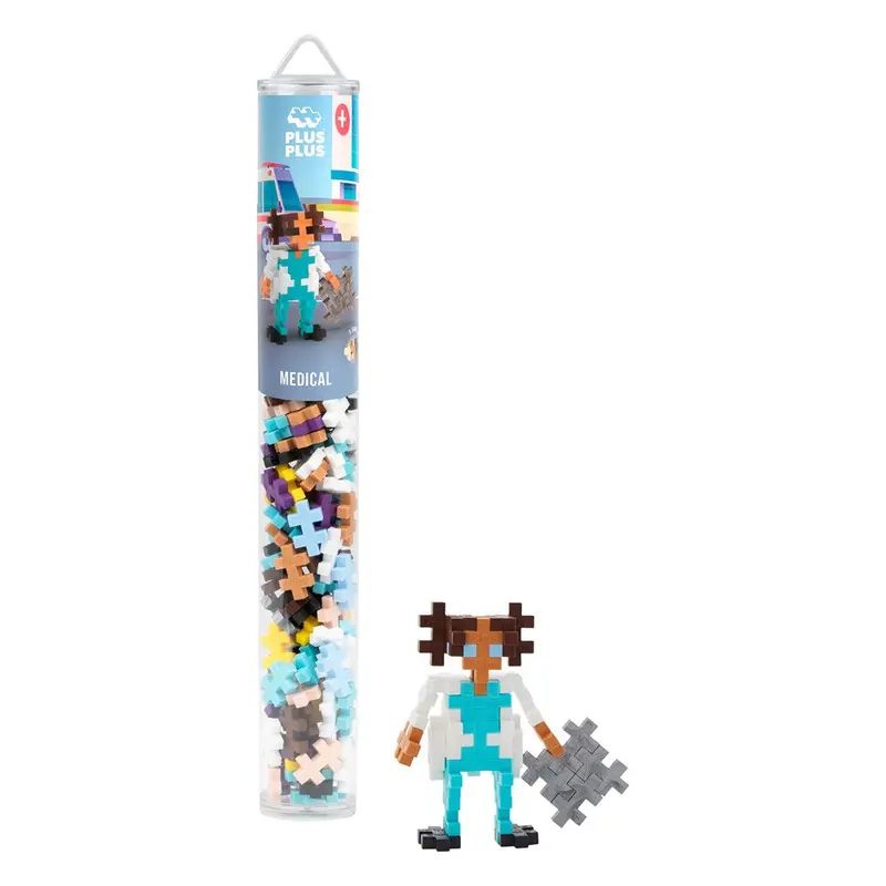 Plus-Plus Everyday Heroes – Medical Rescue Set – 100-Piece Tube 1
