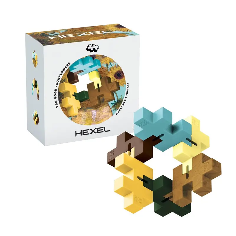 Plus-Plus Hexel Art Series – Van Gogh Sunflowers Replica 1