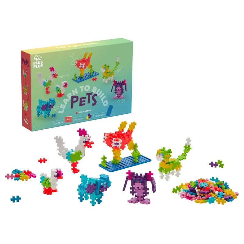 Plus-Plus Learn To Build Series – Pets Theme – Step-By-Step Building Kit 1