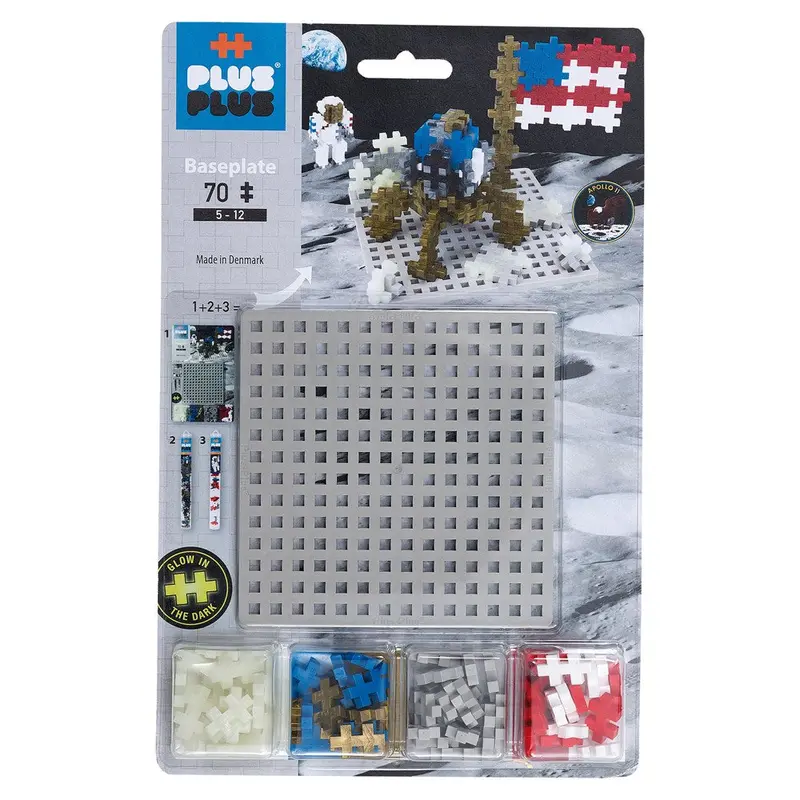 Plus-Plus Lunar Baseplate Building Set – 70 Pieces 1
