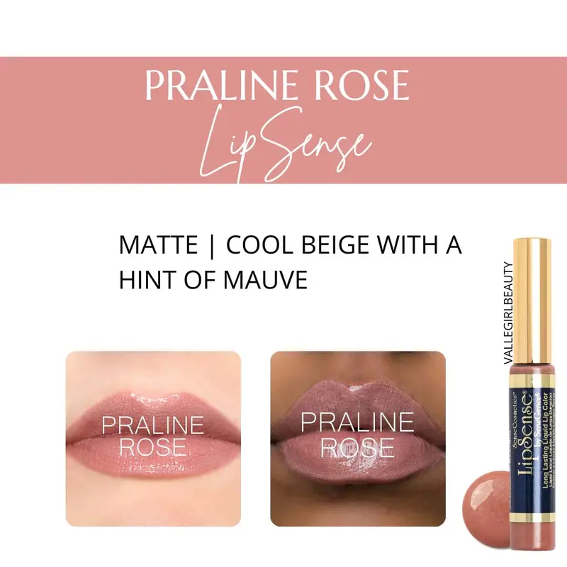 Praline Rose Lipsense® Long-Wear Lip Color – Creamy Matte Finish 1