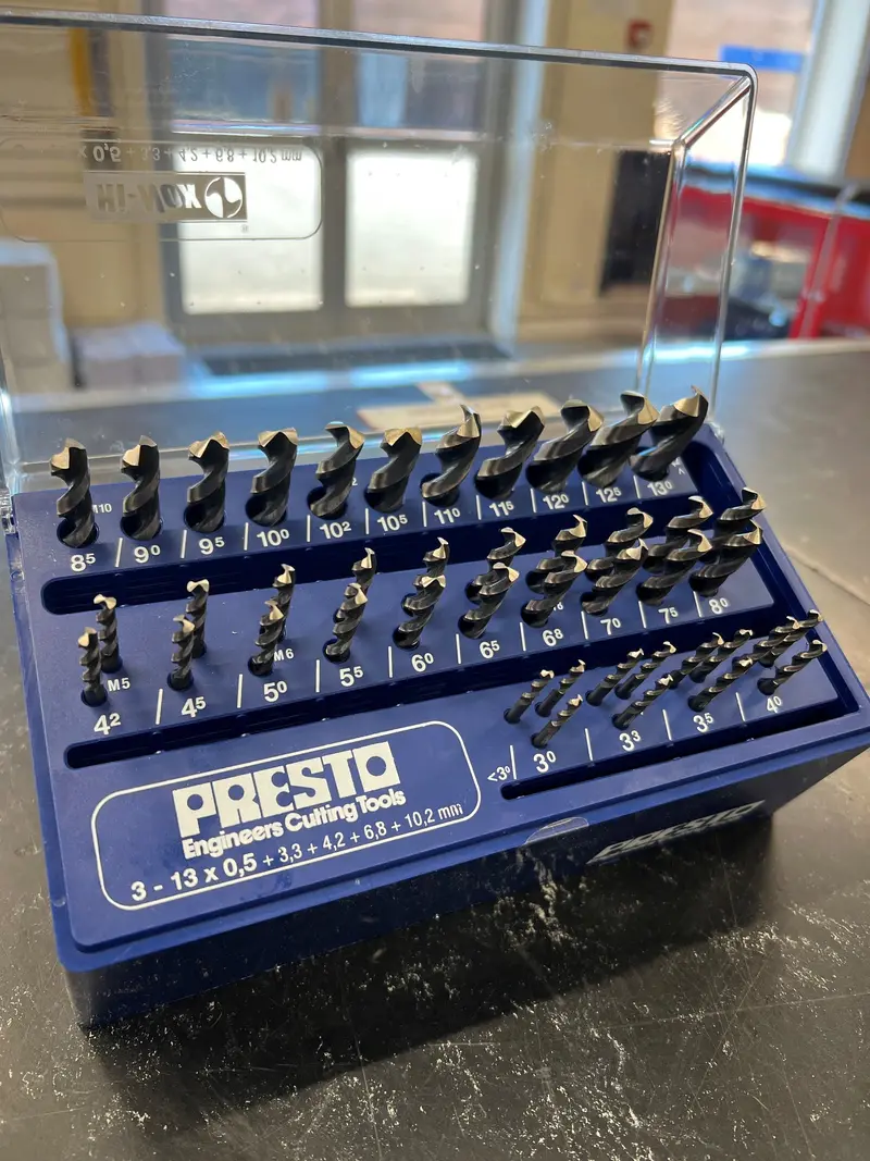 Presto 43-Piece Stainless Steel Drill & Tap Set – 3.0–13.0 Mm + Hi-Nox Tapping Drills 1