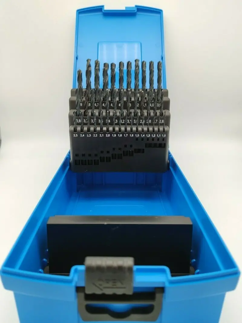 Presto Hss Jobber Drill Set – 1.0–5.9 Mm In 0.1 Mm Increments, 50-Piece In Plastic Case 1