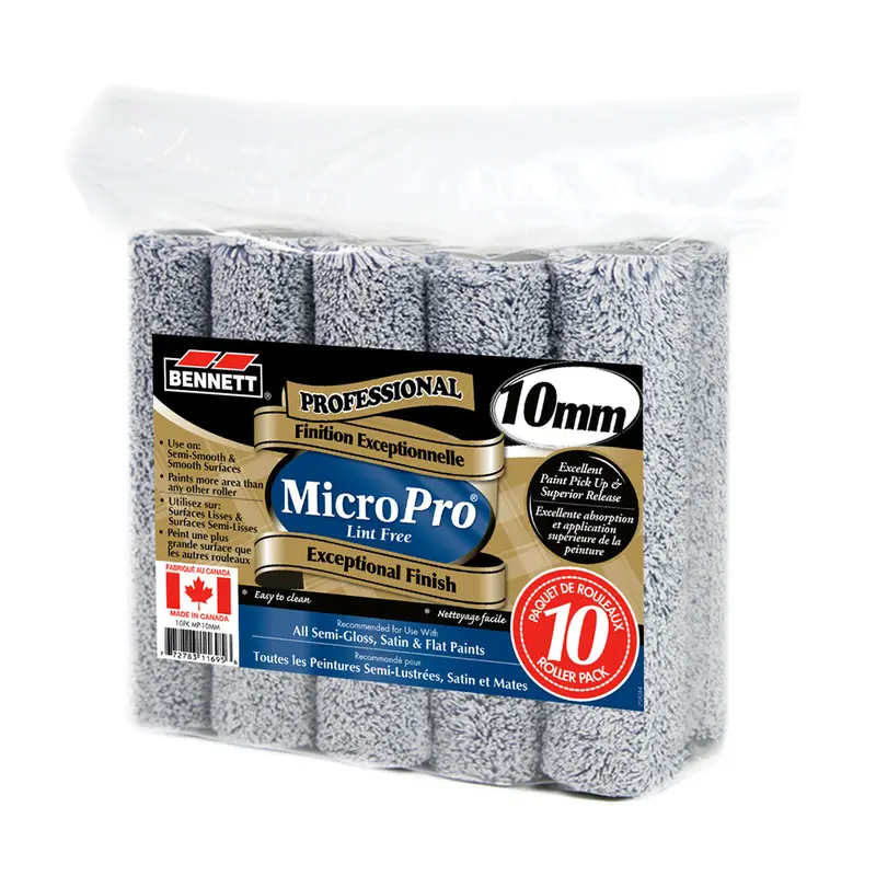 Professional Micropro Lint-Free Paint Roller — 10-Pack 1