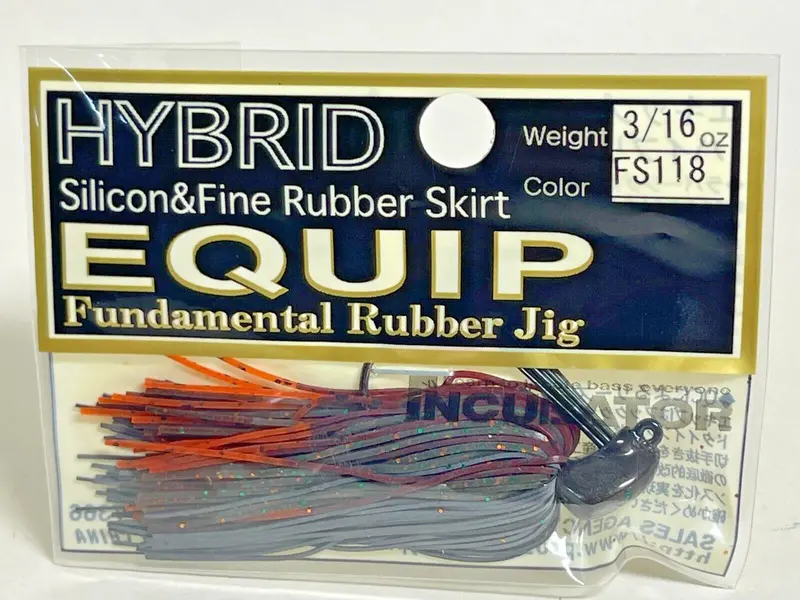 Pro’S Factory Hybrid Equip Jig – 3/16Oz With Silicon & Fine Rubber Skirt – Pumpkin Orange Tip #Fs118 1