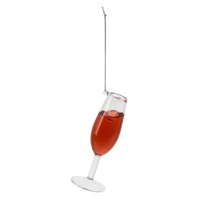 'Prosec Ho Ho Ho' Humorous Holiday Ornament 1