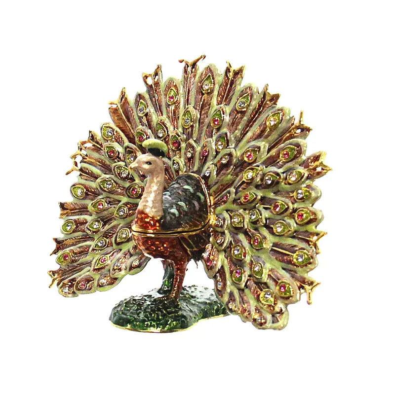 Proud As A Peacock Keepsake Box With Necklace 1