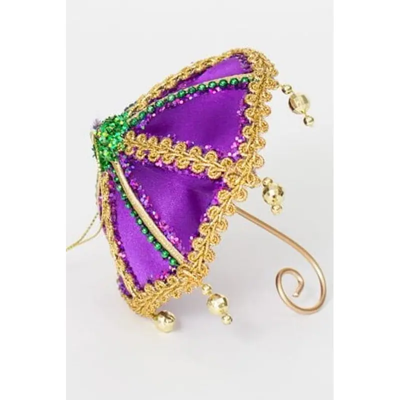 Purple Umbrella Ornament — 4.25 Inches, Mardi Gras Accent 1