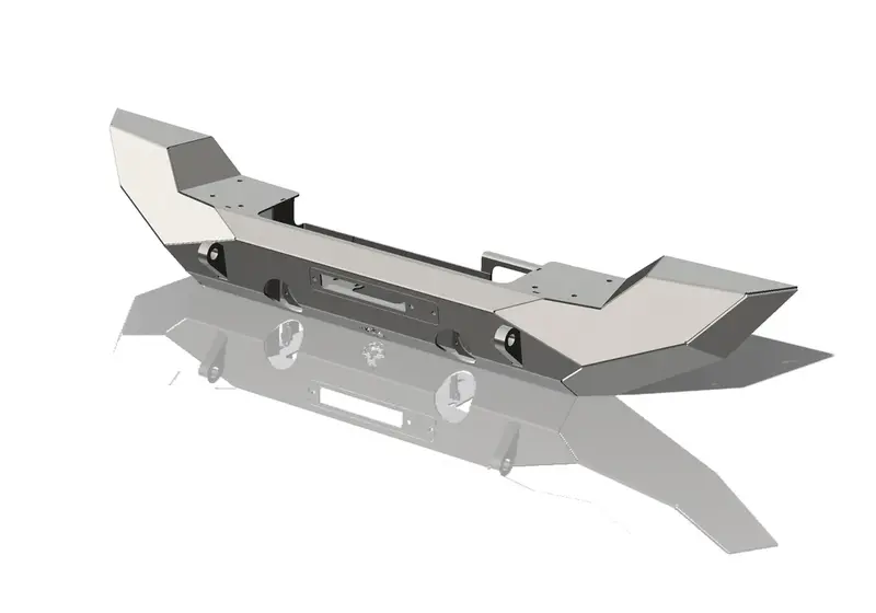 Pyro Full-Width Steel Front Bumper For Jeep Wrangler Jl And Gladiator Jt 1