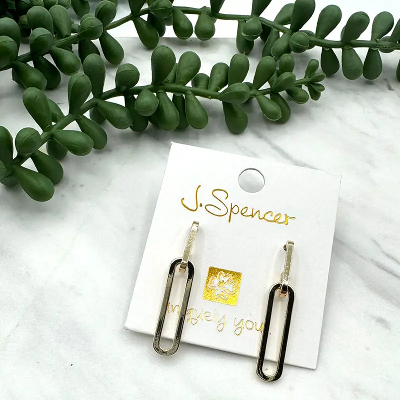 Raleigh Link Earrings – Modern Geometric Design 1
