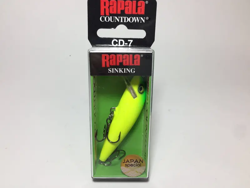 Rapala Count Down Cd-7 Japan Special Matte Chartreuse Lure 1