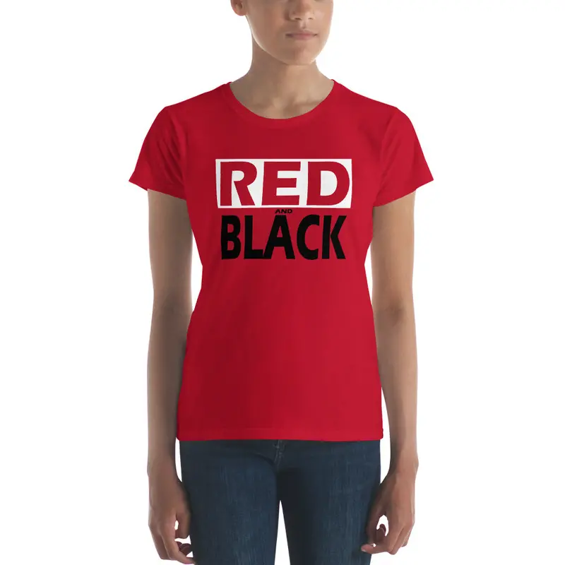 Red & Black Women’S Short-Sleeve T-Shirt