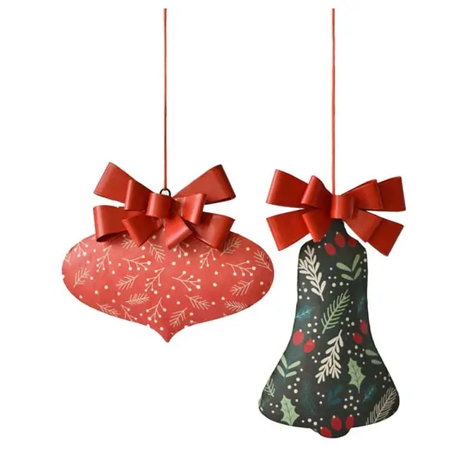 Retro-Style Metal Holiday Decor Ornaments 1
