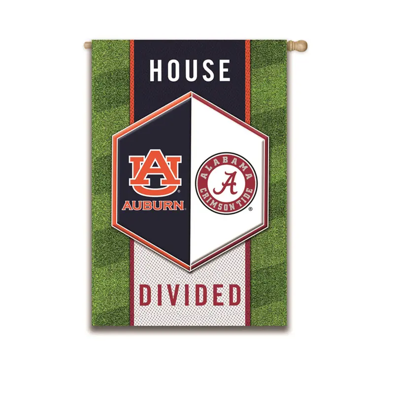 Reversible House Divided Flag – Alabama & Auburn Theme, 28" X 44" 1