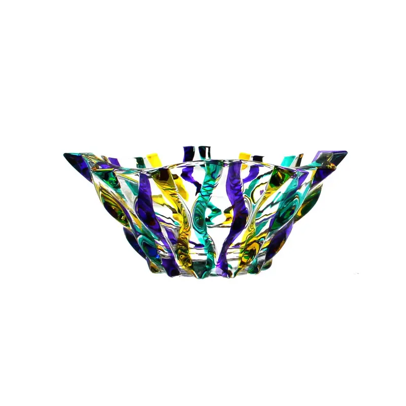 Ribbon Samba Serving Dish – Festive Mardi Gras Tableware 1