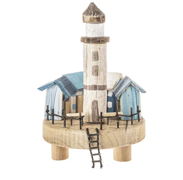 Round Lighthouse Tabletop Decor Accent 1
