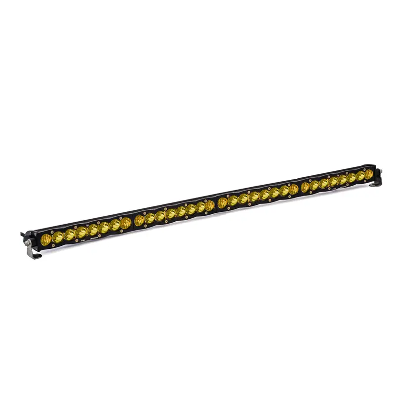 S8 40-Inch Straight Led Light Bar – Driving/Combo Beam, Amber Lens 1