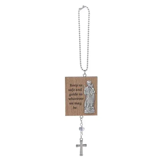 Safety Car Charm – 'Keep Us Safe' Engraved Pendant 1