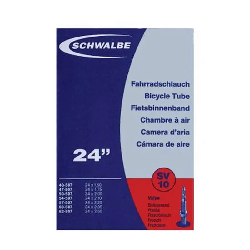 Schwalbe 24-Inch Presta Valve Inner Tube – Durable Butyl Rubber 1