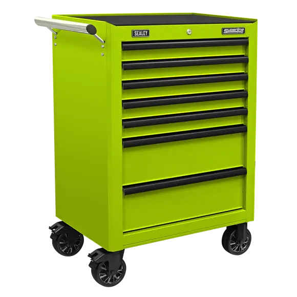 Sealey Ap26479Thv 7-Drawer Heavy-Duty Rollcab – Green And Black Dual Tone 1