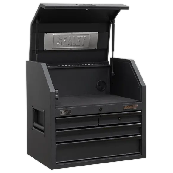 Sealey Ap2704Be 4-Drawer 660Mm Topchest With Soft-Close Action And Power Strip 1