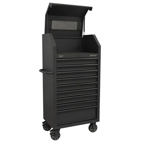 Sealey Ap2709Be 9-Drawer 690Mm Tower Cabinet With Soft-Close Mechanism And Integrated Power Strip 1