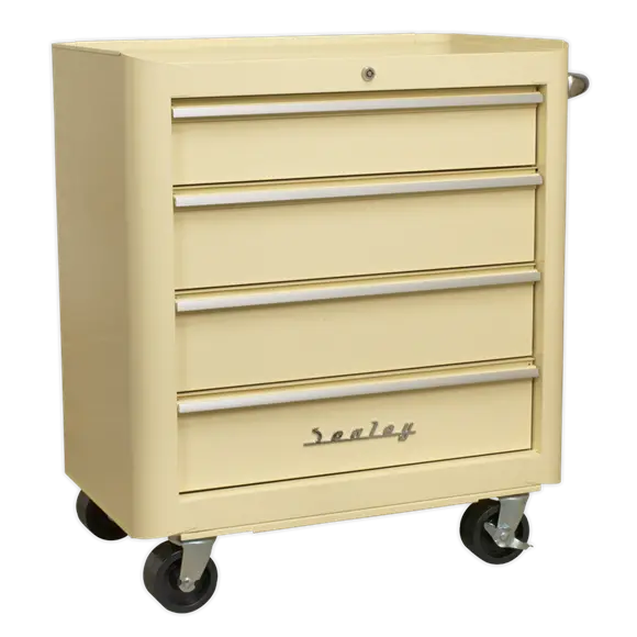 Sealey Ap28204 Compact 4-Drawer Retro-Style Mobile Rollcab 1