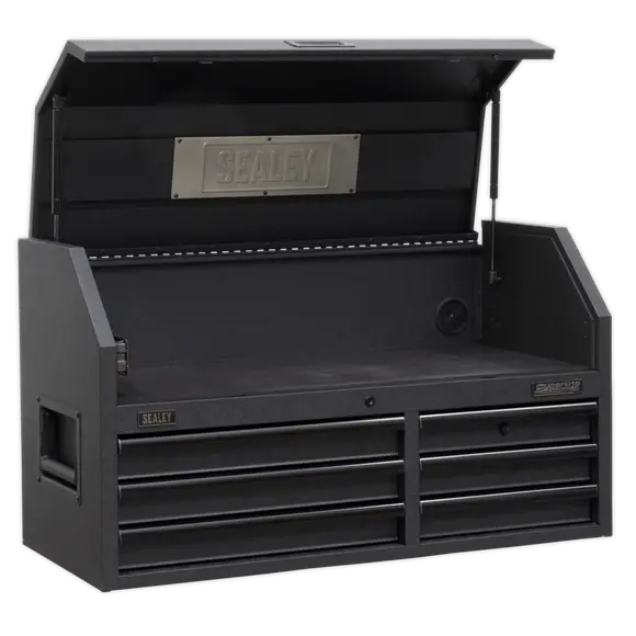 Sealey Ap4106Be 6-Drawer 1030Mm Topchest Featuring Soft-Close Drawers And Integrated Power Strip 1