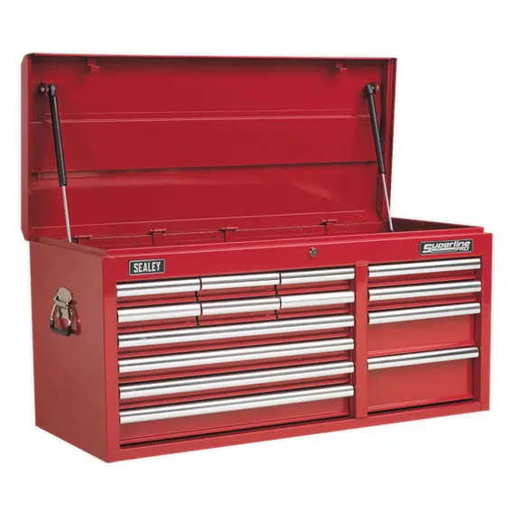 Sealey Ap41149 14-Drawer Red Topchest Equipped With Ball-Bearing Slides 1