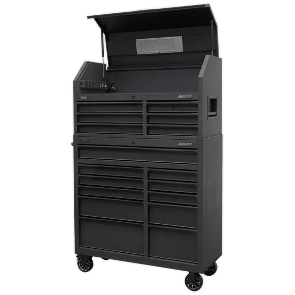 Sealey Ap41Bestack 17-Drawer Tool Storage System With Soft-Close Drawers And Power Bar 1