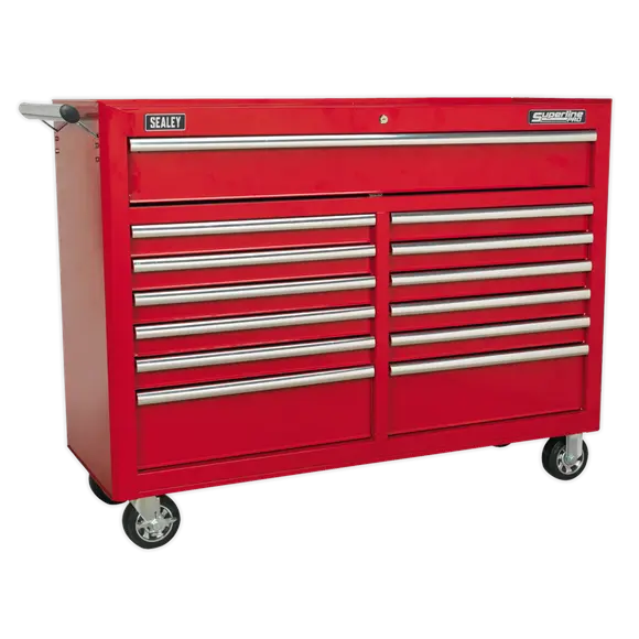Sealey Ap5213T Red 13-Drawer Extra-Wide Mobile Roller Cabinet With Ball Bearing Slides 1