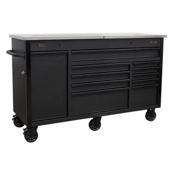 Sealey Ap6310Be 1600Mm Heavy-Duty Mobile Tool Cabinet With Power Tool Charging Drawer 1
