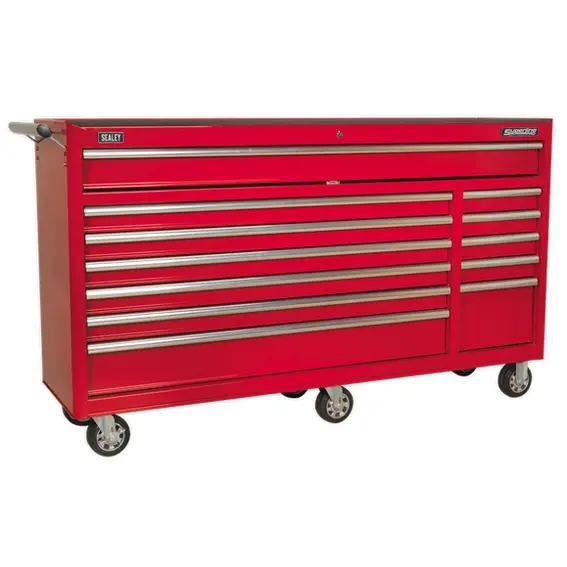 Sealey Ap6612 12-Drawer Rollcab With Ball-Bearing Slides (Red) 1