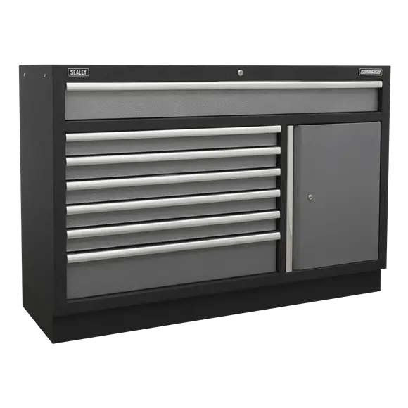 Sealey Apms64 1360Mm 7-Drawer Modular Floor Cabinet With Lockable Castors 1
