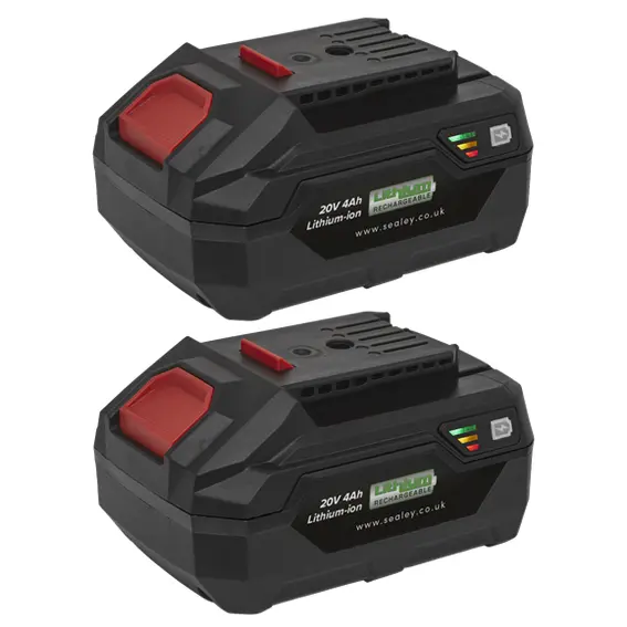 Sealey Bk04 20V 4Ah Lithium-Ion Battery Pack For Sv20 Power Tools 1