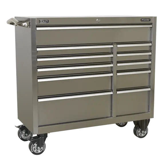Sealey Ptb105511Ss Heavy-Duty 11-Drawer Stainless Steel Roller Cabinet (1055Mm Height) 1