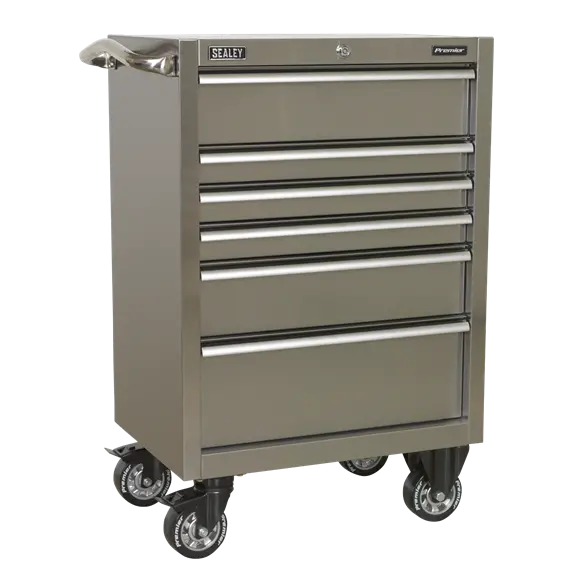 Sealey Ptb67506Ss 6-Drawer Stainless Steel Heavy-Duty Roller Cabinet (675Mm Height) 1