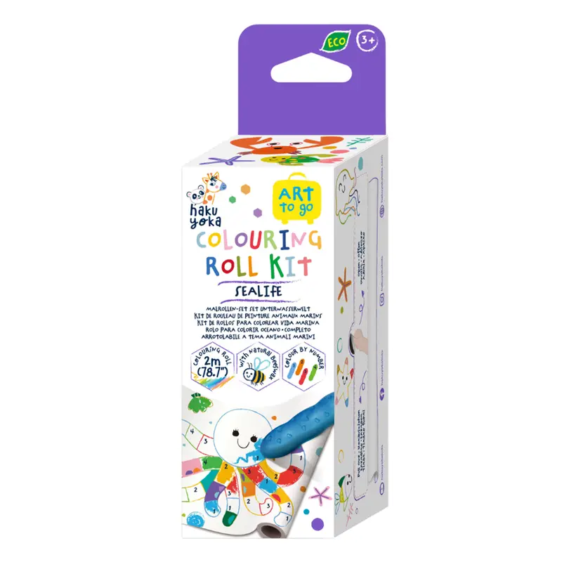 Sealife Mini Colouring Scroll – Haku Yoka Roll-Out Art Activity For Kids 1