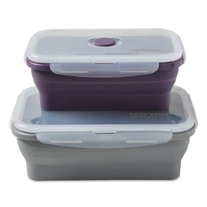 Set Of Two Norwex Silicone Storage Containers – Large & Extra-Large Sizes 1