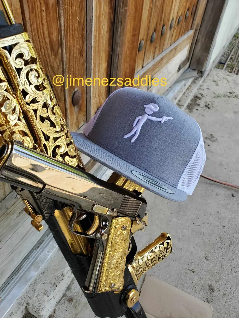 Shooting Cowboy Logo Embroidered Holster 1