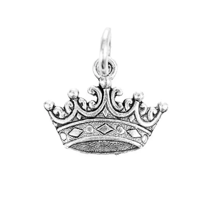 Silver Crown Charm With Character Detail 1